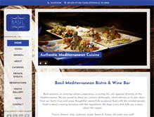 Tablet Screenshot of basilmedbistro.com